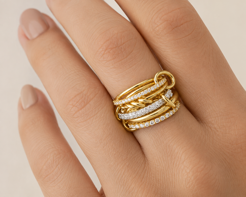 Build Your Stack Bundle — Ring Set + Huggie Hoops