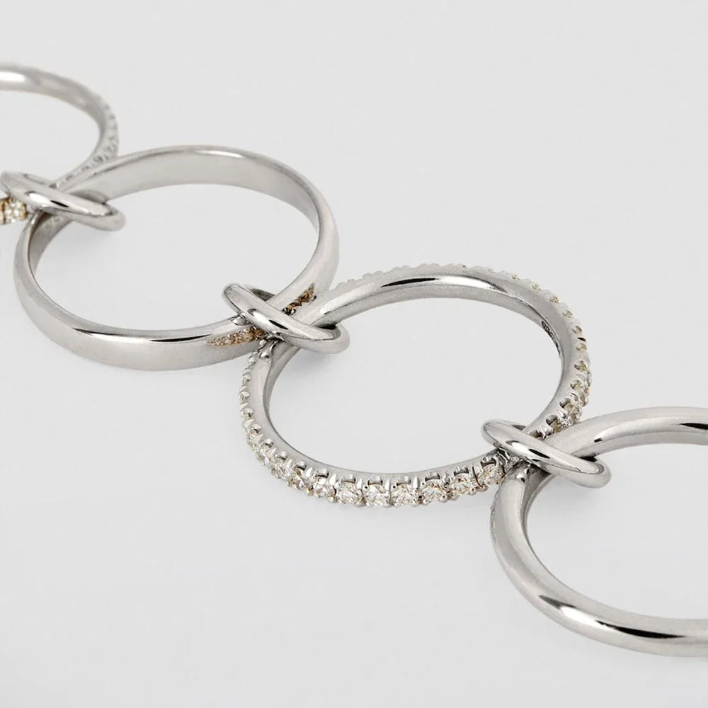 Stackable Layered Ring Set — Non-Tarnish Stainless Steel with CZ Accents